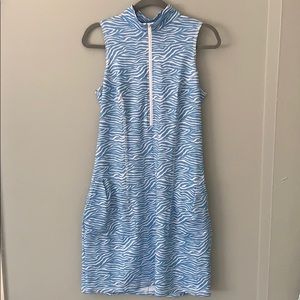 Beth Depass sleeveless scuba sports dress L